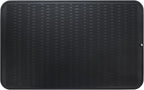 Silicone Dish Drying Mat for Multiple Usage,Easy clean,Eco-friendly,Heat-resistant Silicone Mat for Kitchen Counter or Sink,Refrigerator or Drawer Liner Black 3XL 28 inches x 18 inches