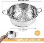 Stainless Steel Steamer Pot 6.3 Inches Round Cooking Rack Food Steamer Basket Insert for Kitchen Dim Sum Dumplings Bun(16cm)