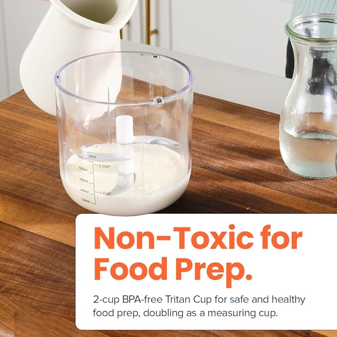 Choppi Cordless Electric Vegetable Chopper & Mini Food Processor for Dicing, Shredding, Mincing, and Puree, Portable and Rechargeable, 2-Cup, 500 mL, 4000 mAh Battery, Desert Sand