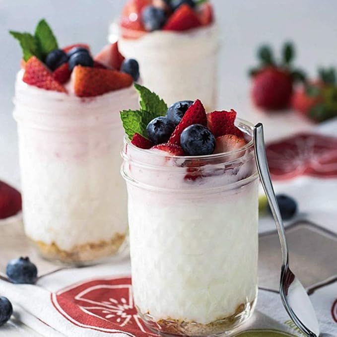 SPANLA 12 Pack Glass Mason Canning Jars With Regular Lids, Ideal for Jam, Jelly, Honey, Wedding Favors, Shower Favors, Baby Foods DIY Spice Jars - 4 OZ x 4, 8 OZ x 4, 12 OZ x 4