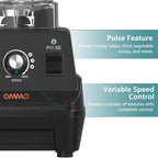 OMMO Blender 1800W, Professional High Speed Countertop Blender with Durable Stainless Steel Blades, 60oz BPA Free Blender for Shakes and Smoothies, Nuts, Ice and Fruits, Dishwasher Safe