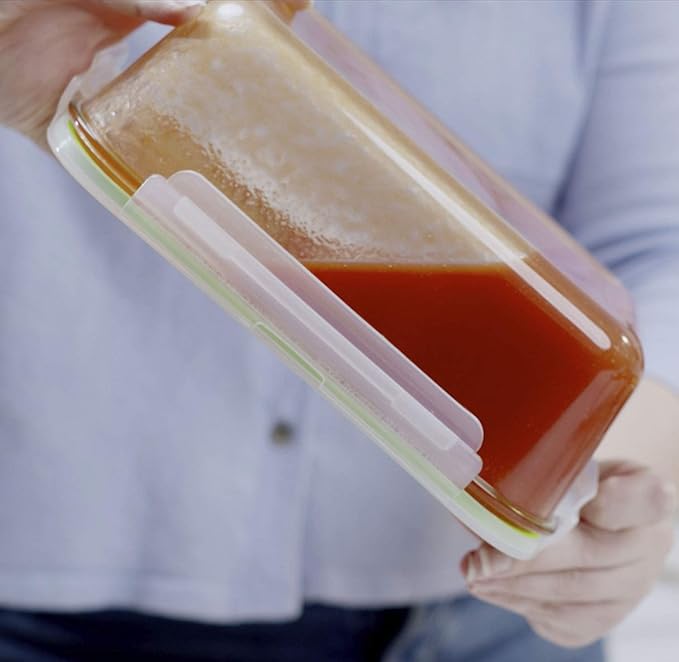 X-LARGE Glass Food Storage Containers with Lids Baking Dish Set Glass Storage Containers with Locking Lid Set 3-120 oz/70 oz/35 oz - Large Meal Prep Storing Serving Food Leakproof Ovensafe