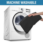 H.VERSAILTEX Linen Textured Table Cloths 54 x 108 Inch Premium Solid Tablecloth Spill-Proof Waterproof Table Cover for Dining Buffet Feature Extra Soft and Thick Fabric Wrinkle Free, Black