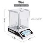 200g/0.1mgLab Scale 0.0001g| Analytical Electronic Balance Lab Precision Weighing Balance Scales Jewelry Scales Calibrated| High Accuracy Electromagnetic Force Sensor