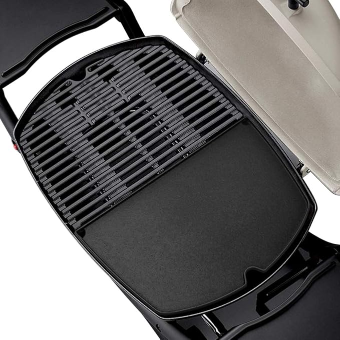 Stanbroil Cast Iron Grill Griddle for Weber Q200 Q220 Q240 Q260 Q2000 Q2200 Q2400 Series Gas Grills, Replacement Part for Weber 6559
