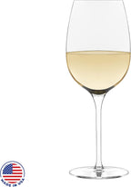 Libbey Signature Kentfield All Purpose Wine Glasses Set of 4, Red and White Long Stem Wine Glasses, Curvature Wine Glass Gift Set for All Occasions