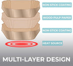 KITCHEN GENIE BPA-Free Air Fryer Liners Disposable, 100 PCS, Non-Stick Oil Proof Parchment Paper Sheets for Easy Clean Cooking, Fits 5-8 QT Basket, Microwave, Toaster Oven, Free of Bleach, 8 In Round