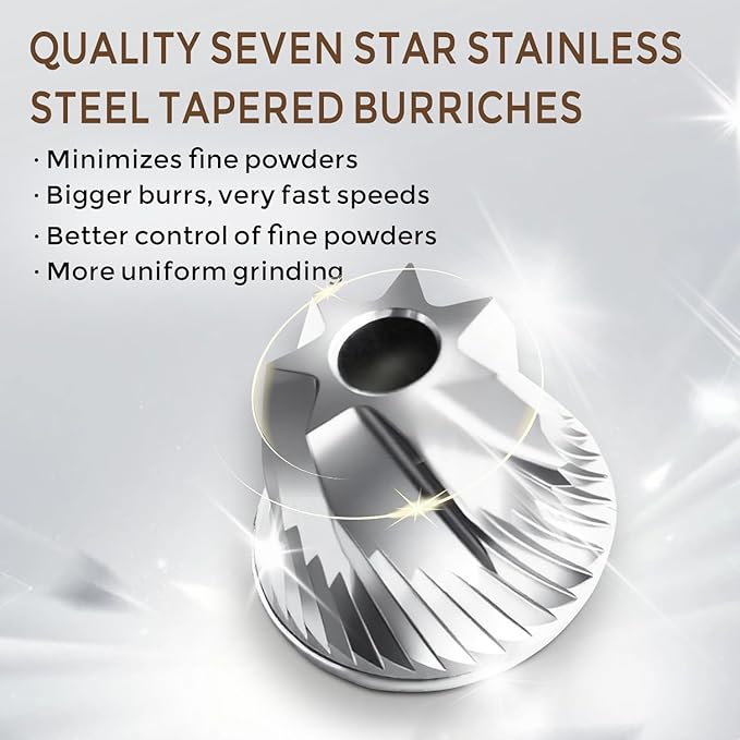 Manual Coffee Grinder with 60 Adjustable Speed Coarse, Portable Hand Coffee Bean Mill with Double Bearing Positioning, Manual Grinder for Travel Camping Office Espresso Pour Over