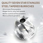 Manual Coffee Grinder with 60 Adjustable Speed Coarse, Portable Hand Coffee Bean Mill with Double Bearing Positioning, Manual Grinder for Travel Camping Office Espresso Pour Over