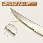 16-Piece Stainless Steel Modern Flatware Set For 4,Silverware Set With Thick Material, Silver and Gold Dining Cutlery Set For Family party, Memorial Day, Christmas Gifts