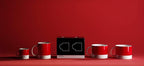 Pantone Porcelain Mugs 375 ml, Porcelain, Red 2035, 8.4 x 8.4 x 12.1 cm, 101032035