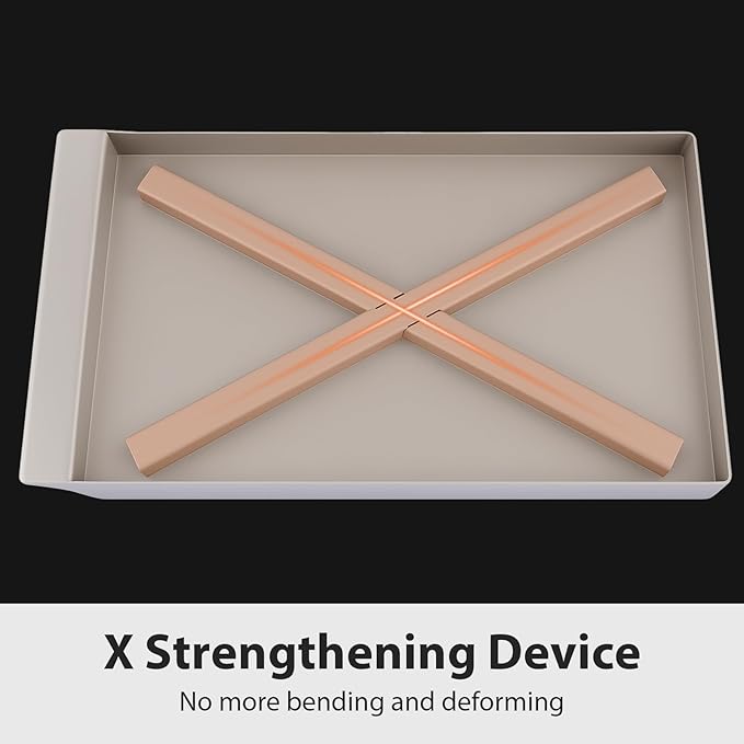 Utheer 19.5" x 10" Ceramic Nonstick Stainless Steel Griddle for Gas, Charcoal & Grill, Large Stove Top Griddle, Non-Toxic, PFAS/PFOA/PTFE Free, Oven Up to 500°F, for BBQ, Camping & Kitchen