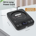 Coffee Mug Warmer & Mug Set Christmas Gifts, 30W Coffee Cup Warmer with 15.5oz Cup for Desk with Auto Shut Off, Timer Function, Smart Mug Heater for Heating Coffee, Tea, Candle, Beverage