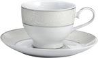 Mikasa Parchment 40-Piece Dinnerware Set, Service for 8, Durable Porcelain Plates, Bowls, and Mugs with Contemporary Design, Dishwasher Safe