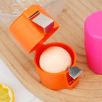 3pcs Egg Shell Opener,Egg Shell Opener For Hard Boiled Eggs,Egg Peeler,Eggshell Opener,Egg Cracker For Raw Eggs,Egg Sheller,Egg Shell Remover,Egg Opener Shell Cutter(Orange&Pink&Yellow)