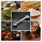 CoaGu Stainless Steel Coffee Scoop: Dual-Measure 1 Tbsp & 2 Tbsp Long Handle Tablespoon for Precise Scooping from Large Coffee Bags or Baking Ingredients