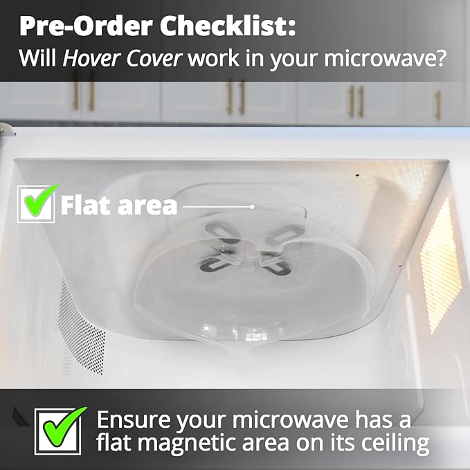 Magnetic Splatter Cover, 12-Inch Clear BPA-Free Food Lid, Vented Plate Guard with Steam Vents, Anti-Splash Microwave Lid, Dishwasher Safe, Space-Saving Magnetic Storage - Onyx 2 Pack