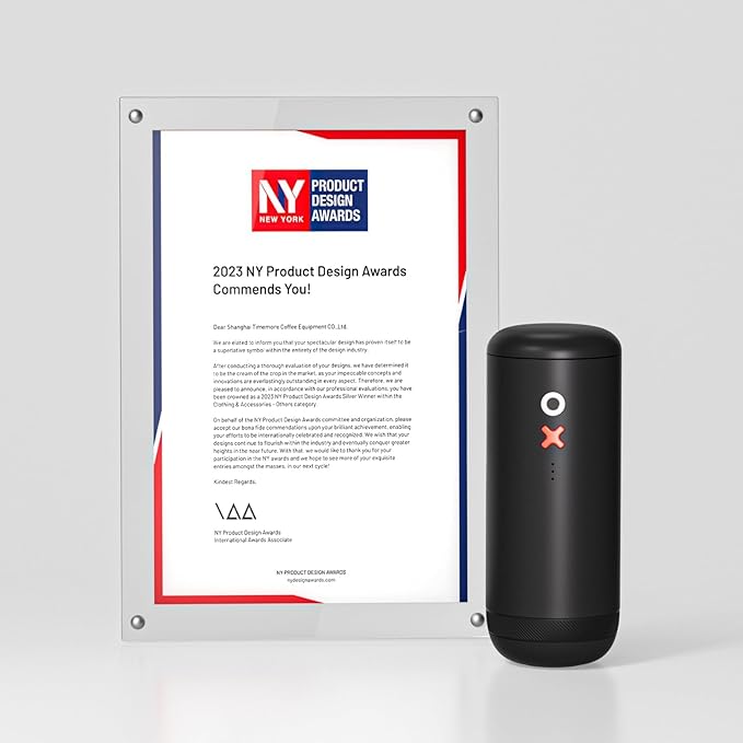 Nuttii Burr Coffee Grinder – Electric, Portable, Small, Quiet Conical Burr Coffee Bean Mill, 20 Adjustable Settings for Espresso, Pour-Over, French, Press Moka for Home Travel Use (Tangerine Orange)