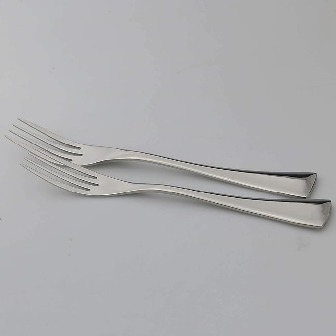 18/10 Stainless Steel Flatware Set, Serrated Steak Knife, Mirror Polishing Silver, Service for 1