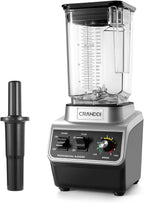 CRANDDI Professional Smoothie Blender, 80oz BPA-Free Countertop Blenders for Smoothies, Shakes & Ice Crushing, 1500W Compact Commercial Kitchen Blender with Stainless Steel Blade, 120V, K96