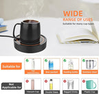 Coffee Mug Warmer for Desk,Heating Plate Electric Cup Warmers for Men Women Adult (D + Orange Light)