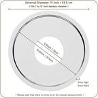 Stainless Steel Steamer Ring | 13 Inch, Fits 7 to 12 Inch Bamboo Steamer | Steaming Adapter for Steam Pot, Asian Food, Dumpling, Dim Sum, Rice, Veggie for Cooking Basket