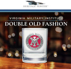 Heritage Pewter Virginia Military Institute Double Old Fashion | Double Rocks Glass 14 OZ for Liquor | Expertly Crafted Pewter Glass