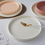 Stone lain Stella Dinner Plate 6-Piece Set, Round, Porcelain, Cream