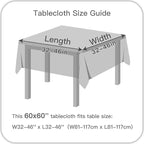 maxmill Jacquard Tablecloth Swirl Design Spillproof Wrinkle Free Heavy Weight Soft Table Cloth Decorative Fabric Table Cover for Outdoor and Indoor Use Square 60 x 60 Inch Sage Green