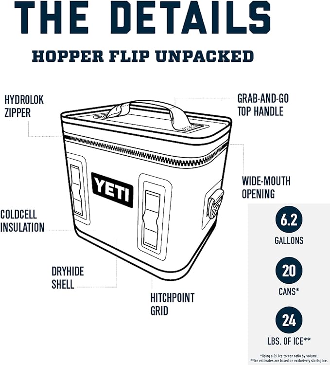 YETI Hopper Flip 18 Portable Cooler, Key Lime