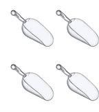 Amazing Abby - Elsa - 5-Ounce Plastic Ice Scoops (Set of 4), Plastic Utility Scoops, BPA-Free, Food-Grade, Shatter-Proof, Good for Kitchen and Restaurant, Perfect for Home and Commercial Use