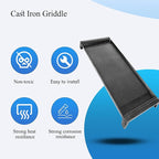 Shengyongh CC24738 Cast Iron Griddle For ge Stove 4322558 AP5986291 PS11725207 Compatible For ge Appliance