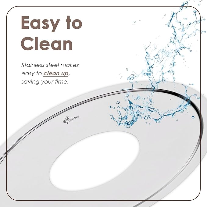 Stainless Steel Steamer Adapter, Fits 7 to 12 Inch Bamboo Steamer Basket, Steaming Ring for Asian Food, Cooking Dumpling, Dim Sum, Rice, Veggies, Vegetable, Chinese Steam Pot