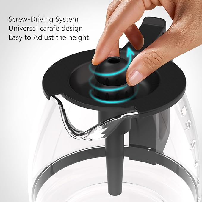 12-Cup Flexbrew coffee pot replacement Compatible with Hamilton Beach 49902,49904,49915,49905,49317,49467,49611,49934,46290,46299,46293,43874,49630,49615,49911,46299,46290,43874,49924