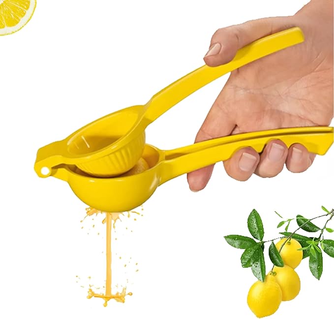 Lemon Squeezer Orange Juice Extractor Juicer Handheld Heavy Duty Sturdy Squeezer Lime Press Squeezer Seed Catcher Manual Hand Juicer Citrus Press Easy to Use Effortless