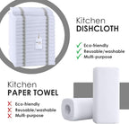 Dish Towels Set (Value Pack of 15) Size 15x25 Inch, 100% Cotton Soft & Absorbent Linen Kitchen Towels, Tea Towels, Reusable Cleaning Cloths for Household Cleaning (Grey)