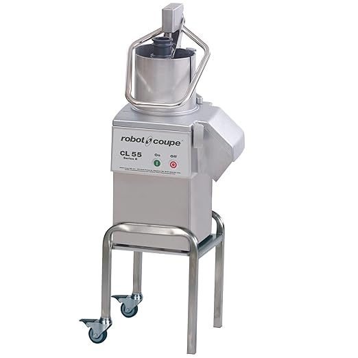 Robot Coupe CL55E NODISC Single-Speed Pusher Feed Commercial Food Processor with Side Discharge, 120v (Discs NOT Included)