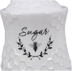 Young's Inc Ceramic Honey Bee Canisters, 4 pc/set