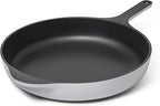 Caraway Cast Iron Skillet - 12” Enameled Cast Iron Pan With 3 Layer Enamel Coating - No Seasoning Required - Compatible With All Stovetops - Free From Forever Chemicals - Gray