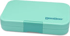 Yumbox Tapas Leakproof Bento Lunch Box - 5-Compartment Bento Container for Adults and Kids; Large Size 9.5x6.9x1.8; (Bali Aqua with Clear Aqua Tray)