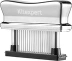 Kitexpert Meat Tenderizer Tool with 48 Ultra Sharp Stainless Steel Blades, Heavy Duty Design with Detachable Base for Easy Cleaning, Perfect for Tenderizing Chicken, Steak