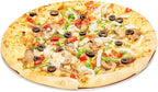 Restaurantware Met Lux 12 Inch Commercial Pizza Pan 1 Coupe Style Pizza Cooking Tray - Heavy-Duty 18-Gauge Aluminum Round Baking Tray Oven-Baking For Pizzas & More (Pack of 3)