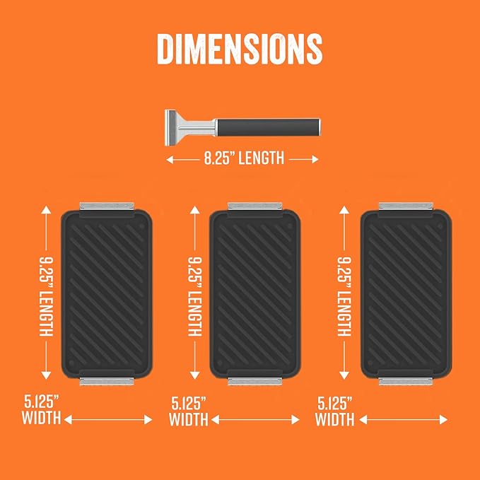 Yukon Glory SEAR 'N SERVE Cast Iron Grill Pan Set - Includes 3 Cast Iron Grilling Baskets & Clip-On Handle - Ideal for Stove Tops or Outdoor Grills