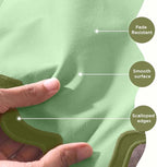 Folkulture Table Runner | Table Runners 108 inches Long | Scallop Table Runner for Farmhouse Decor or Boho Decor | Sage Green Table Runners for Dining Room Table Decor | Pastel Party Decorations