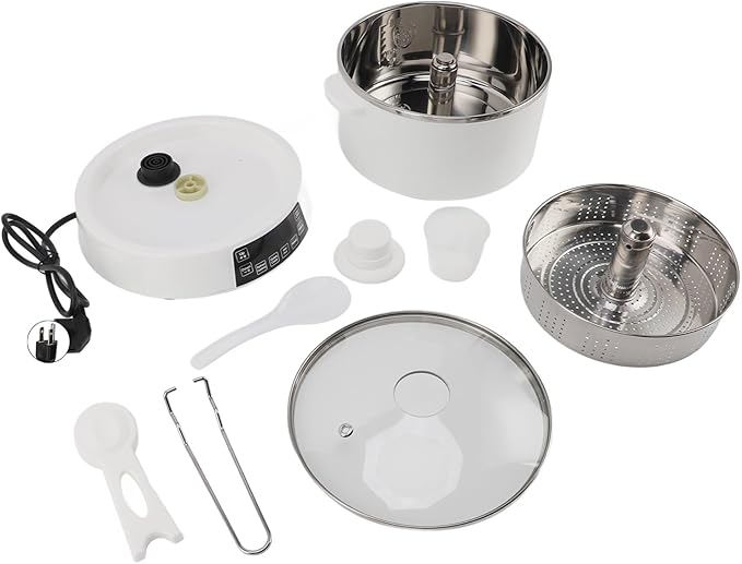 Low Sugar Carbrice Cooker with 4L large capacity,110V Electric Rice Cooker with Fast heating speed, Rice Maker 24H Delay Start & Keep Warm for Rice