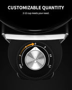 Conical Burr Coffee Grinder, Electric Coffee Bean Grinder for Precise Grinding, 35 Settings, 2–12 Cup Selector, Anti-Static Design for Home Use, Black