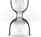 Piña Barware Stainless Steel Commercial 2oz. / 1oz. Bell Style Measuring Jigger Bar Tool - Mirror Polished Finish, One Jigger