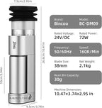 Electric Espresso Grinder - One-Touch Coffee Bean Grinder with Magnetic Dosing Cup and Air-Blowing, Stepless Adjustment Burr Coffee Grinder, Compact & Quiet for Home Office Use