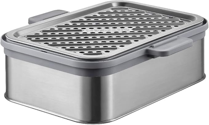 BUYDEEM A501 Stackable Double Tier for Electric Food Steamer, with 18/8 Stainless Steel Tray & Handles, Suitable for G563 One-Touch Vegetable Food Steamer, 11 * 4 Inch