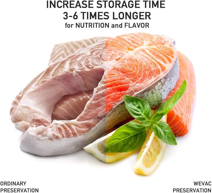 Wevac Vacuum Sealer Bags 8x50, 11x50 Rolls 2 pack for Food Saver, Seal a Meal, Weston. Commercial Grade, BPA Free, Heavy Duty, Great for vac storage, Meal Prep or Sous Vide